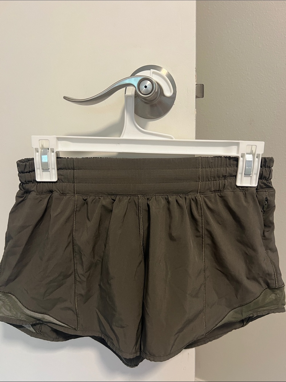 lululemon athletica Olive Green Running Shorts